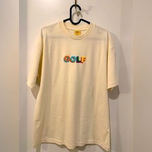 Golf Wang Cream Logo Tee Size M